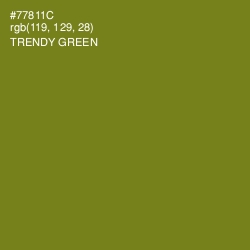 #77811C - Trendy Green Color Image